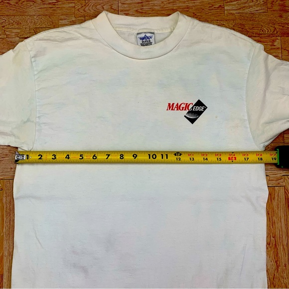 Vintage Magic Edge Flight Simulator Shirt Medium Pilot Double Sided Aviation Tee - Picture 6 of 11